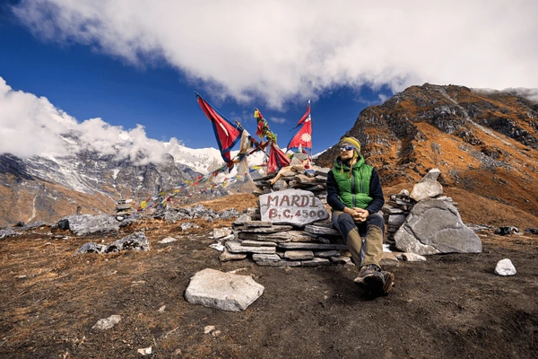 tourists enjoying in mardi base camp