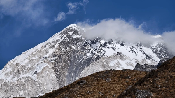 annapurna mountain seen during abc trek